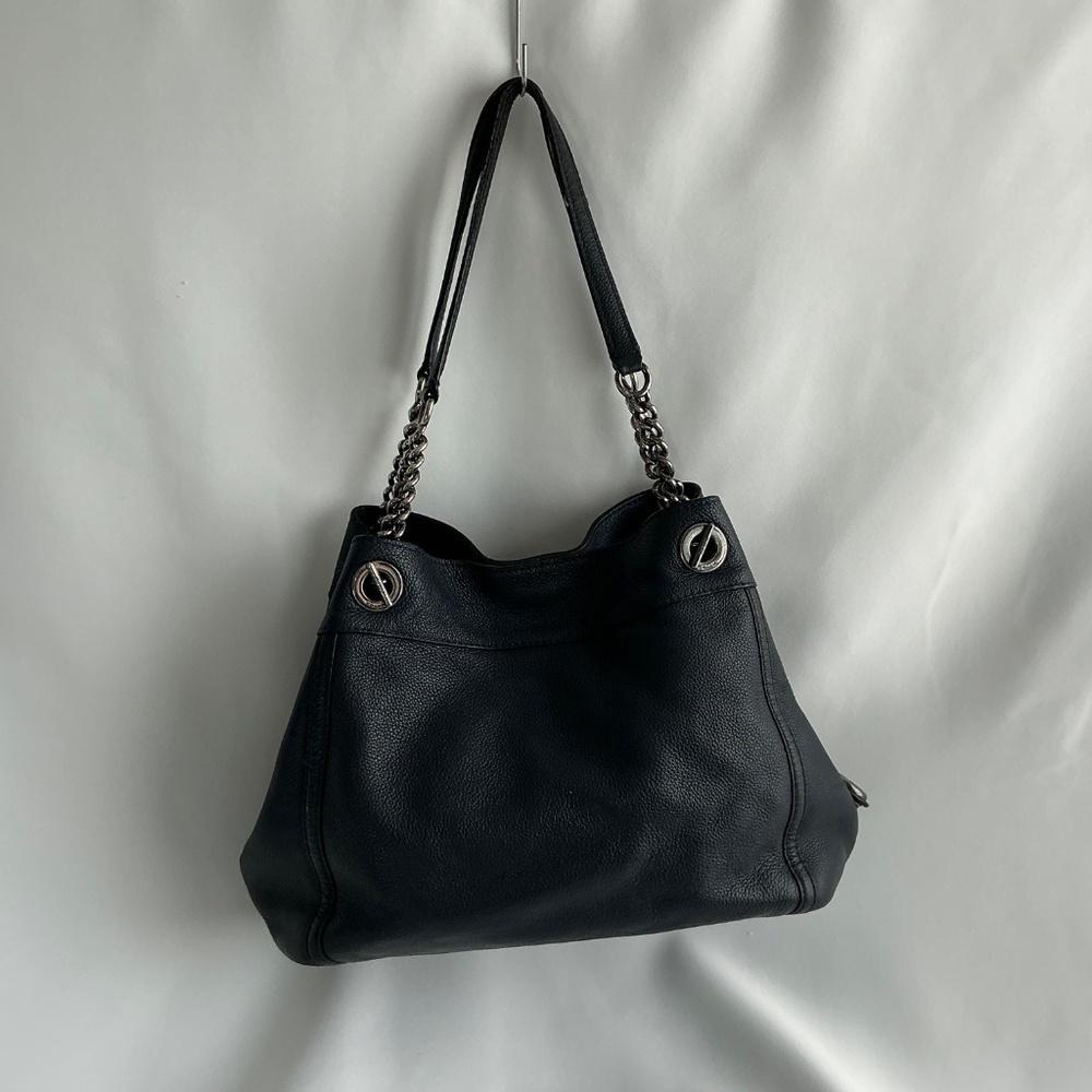 COACH Navy Blue Leather Bag - Picture 7 of 16